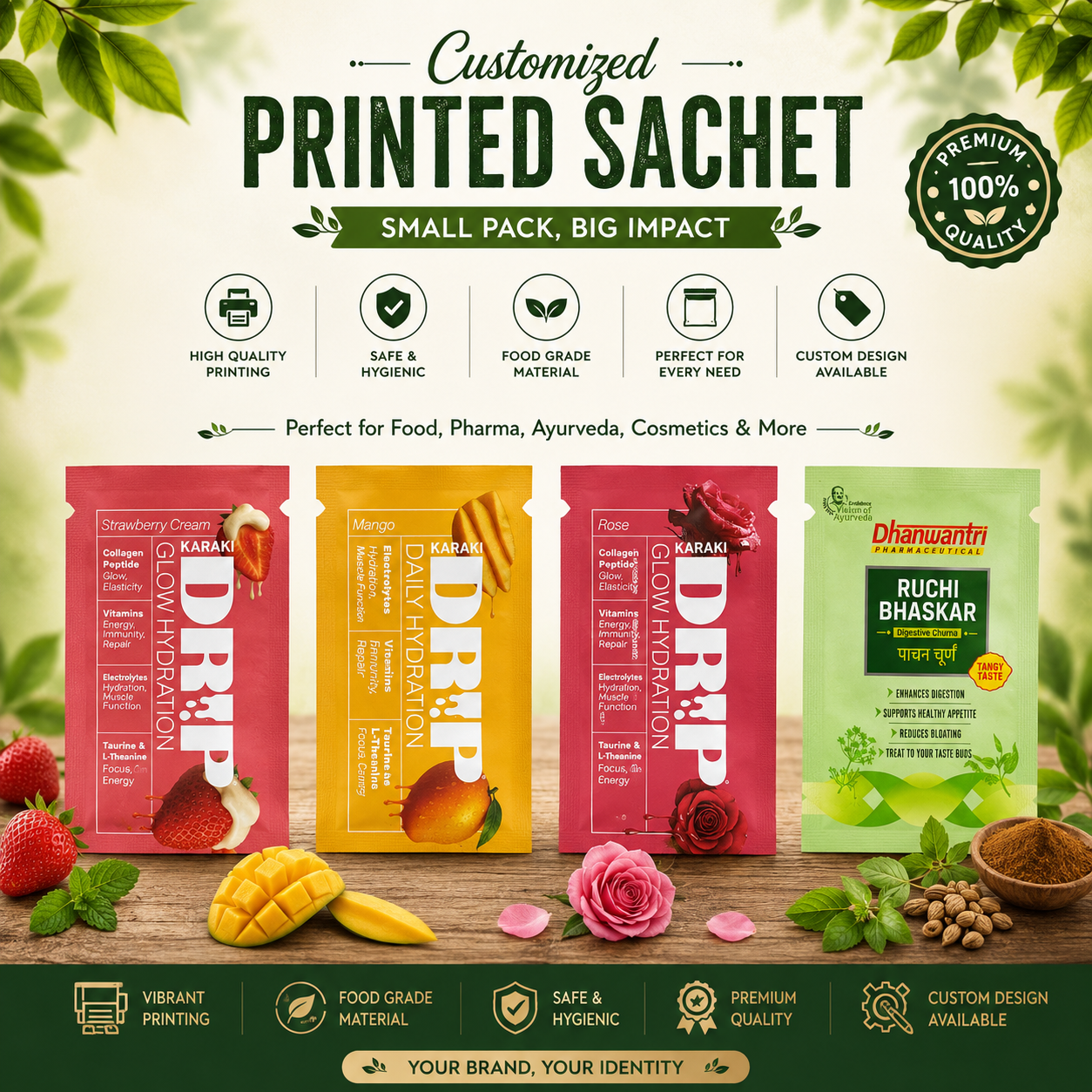 Customized Printed Sachet