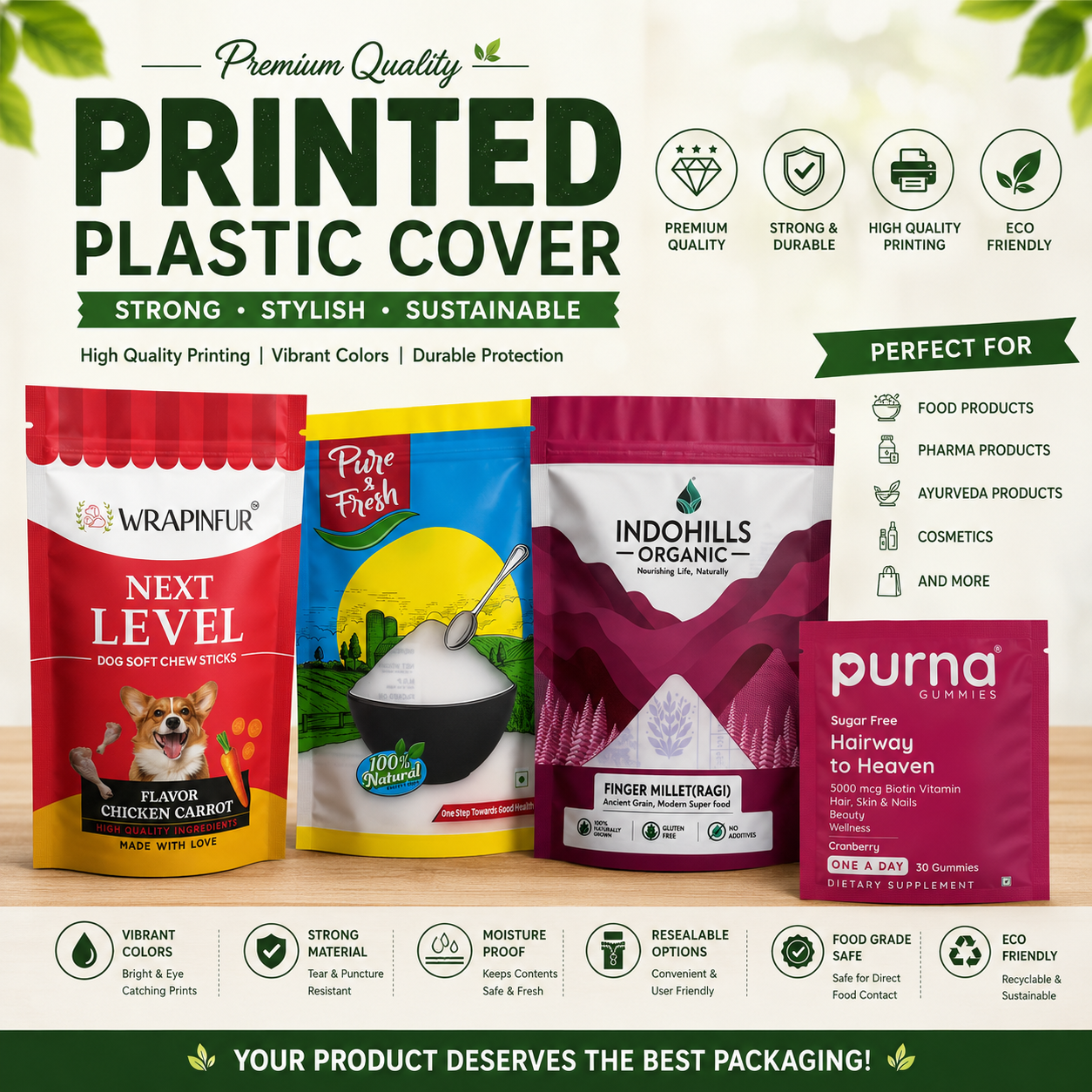 Printed Plastic Cover